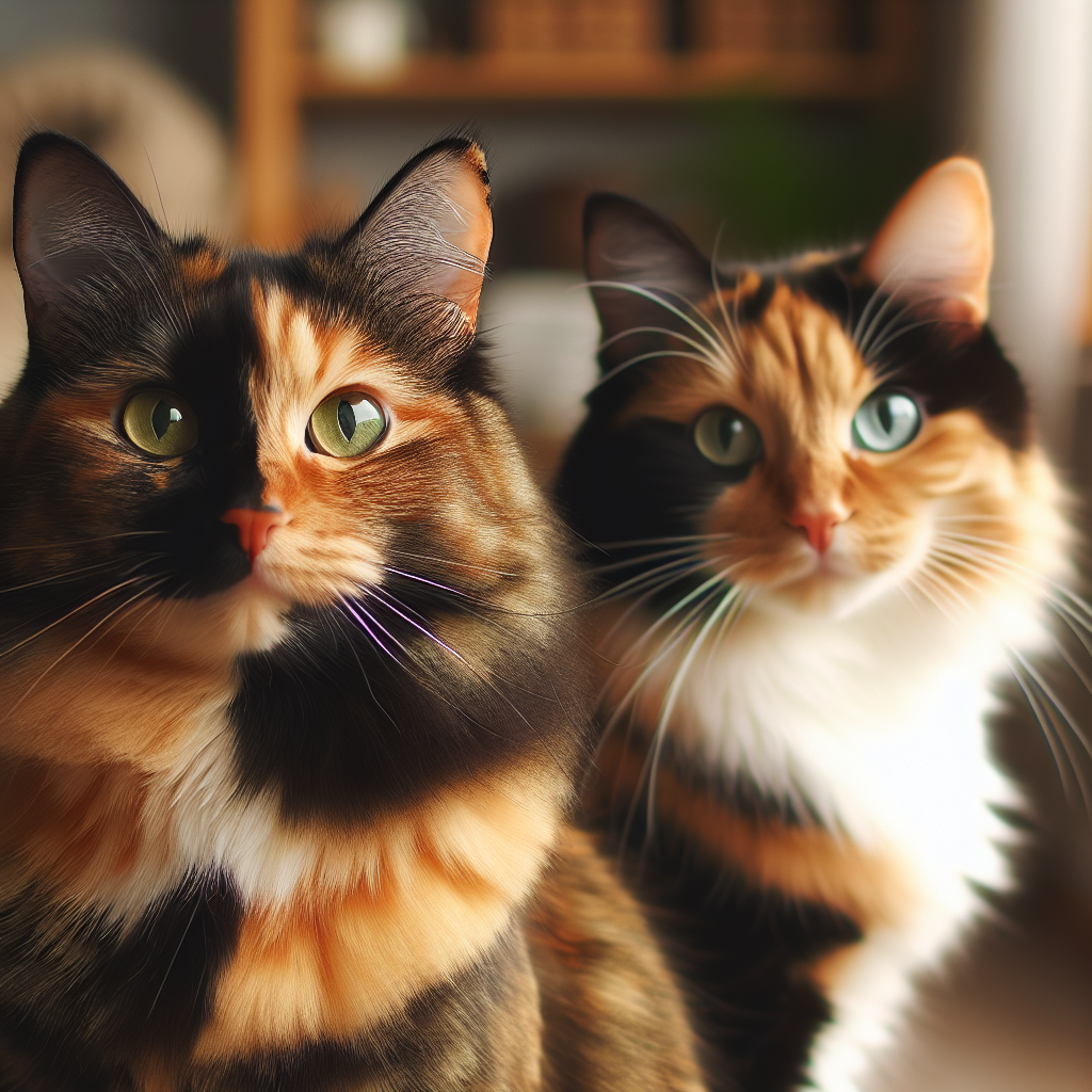 Tortoiseshell cat vs calico