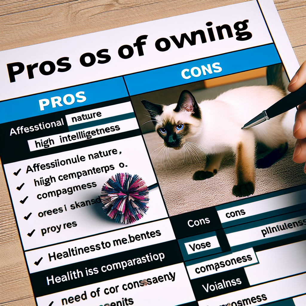 What are the pros and cons of owning a Siamese cat?