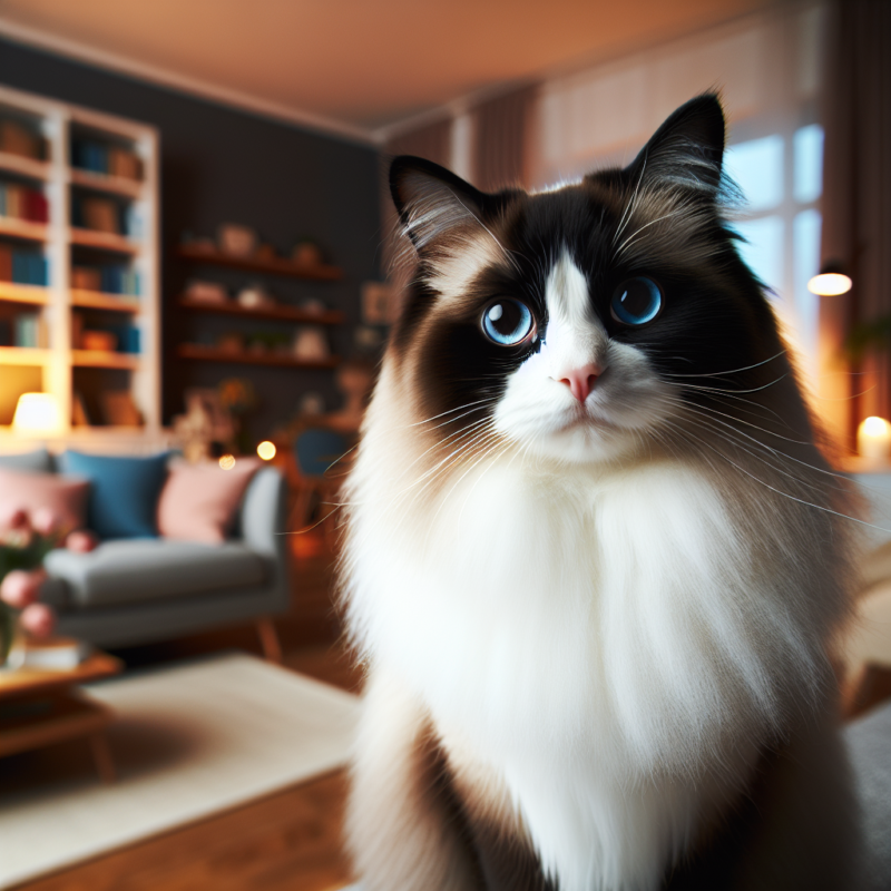 tuxedo ragdoll cat